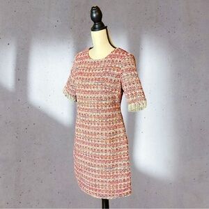 Women’s Jade by Melody Tam Tweed Bouclé Dress - with Pockets - Size S Preppy